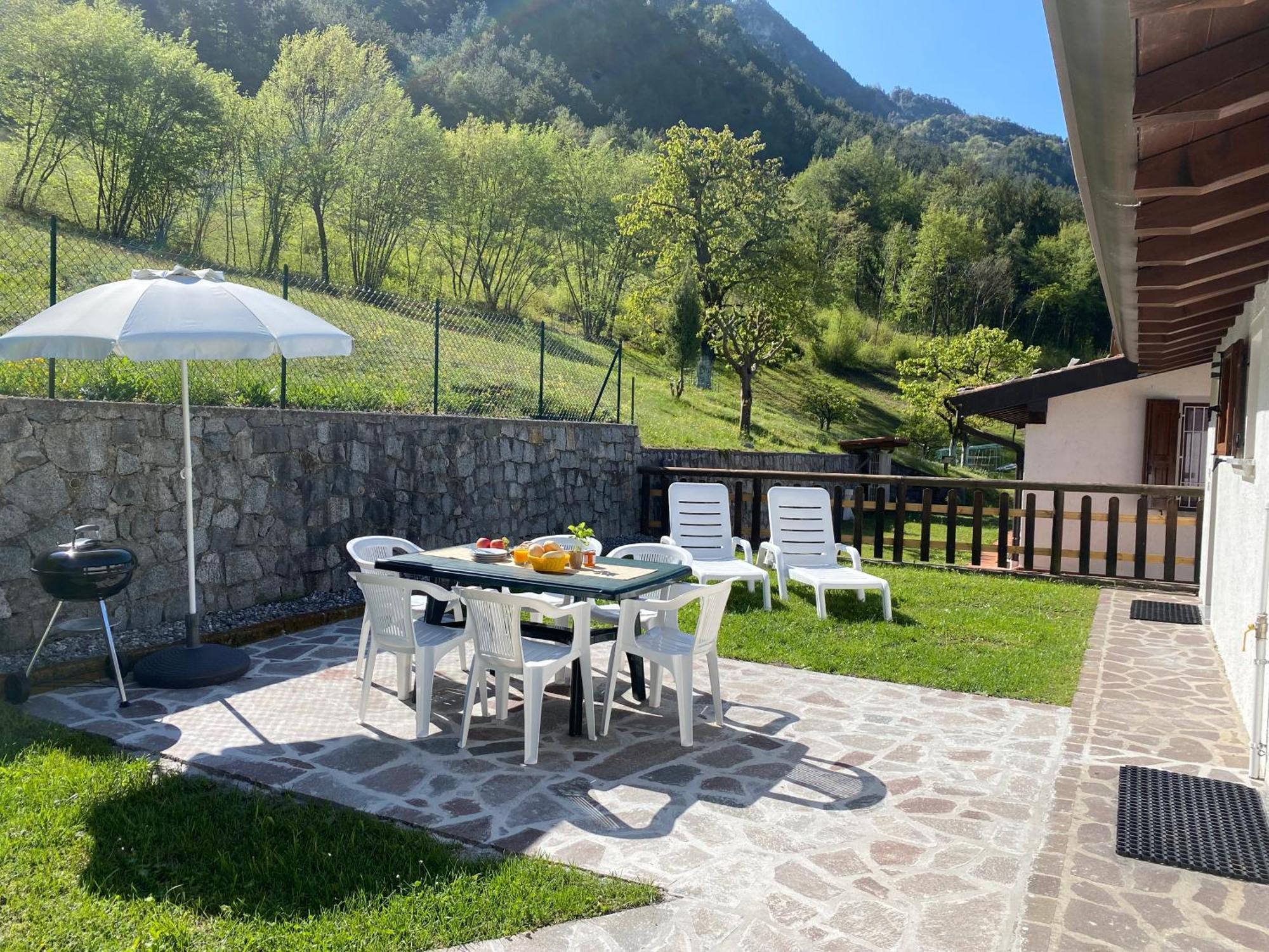 Casa Carla, bis 4 Personen, Garten, Balkon mit Blick auf den See und die Berge Crone Exterior foto